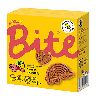 Печенье безглютеновое Bite Вишня-Шоколад
