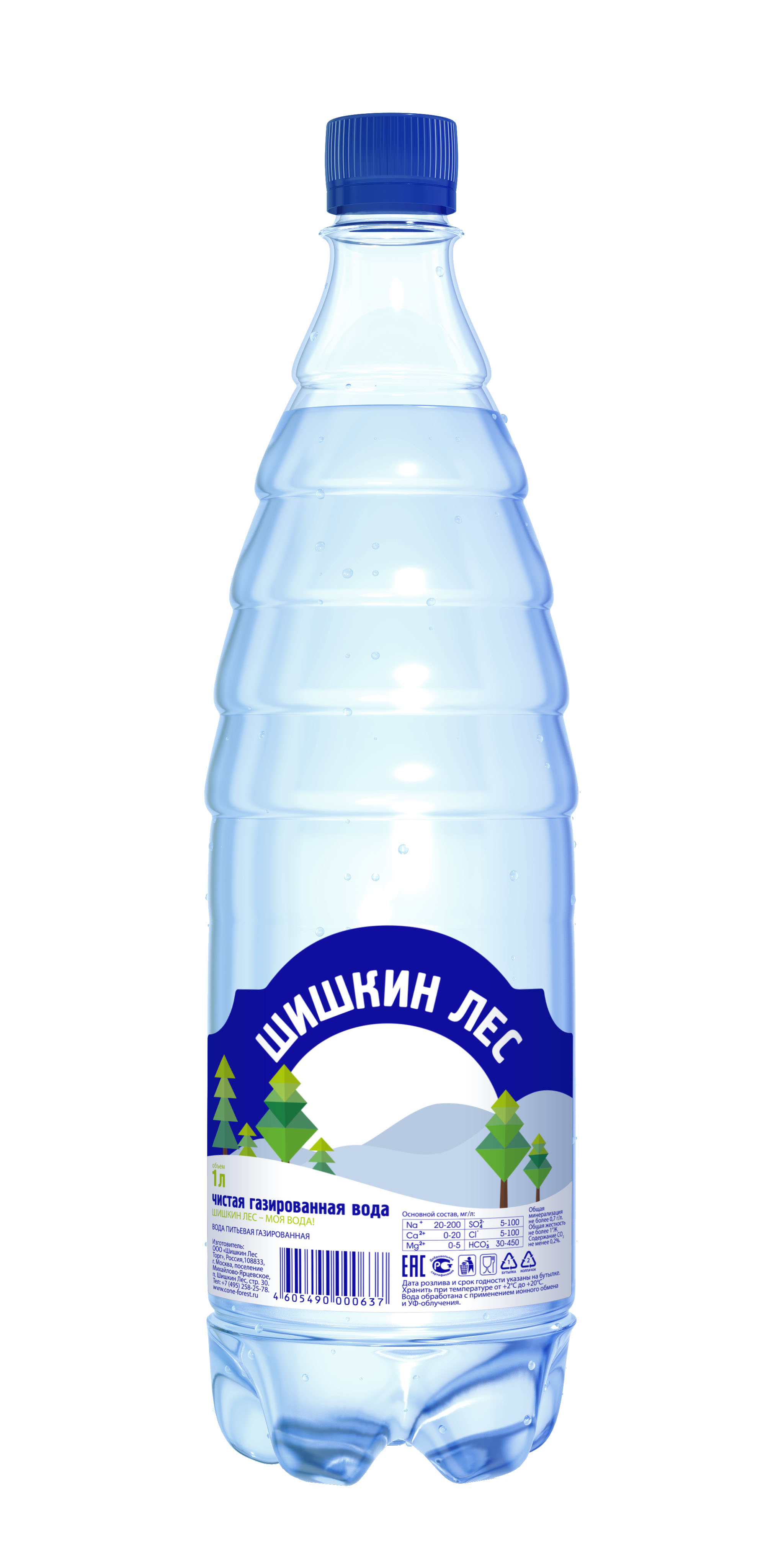 

Вода Шишкин Лес газированная 1л