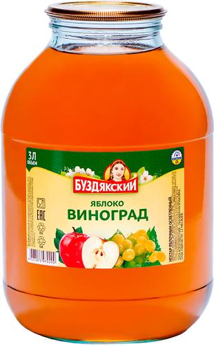 

Нектар Буздякский яблоко виноград 3 л