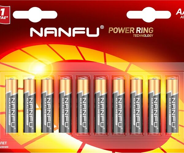 Батарейка Nanfu AAA LR03 1.5B 10шт