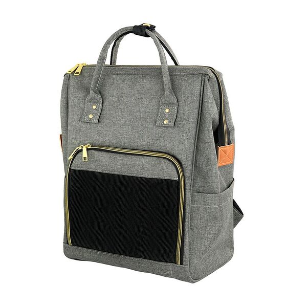 Рюкзак-переноска для животных Не Один Дома Пантон серый 30*20*43см