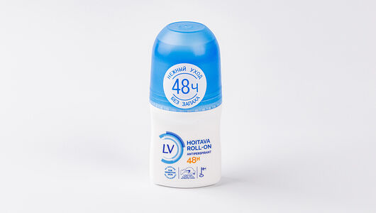 Антиперспирант ухаживающий LV Hoitava Roll-On шариковый, с защитой 48 часов