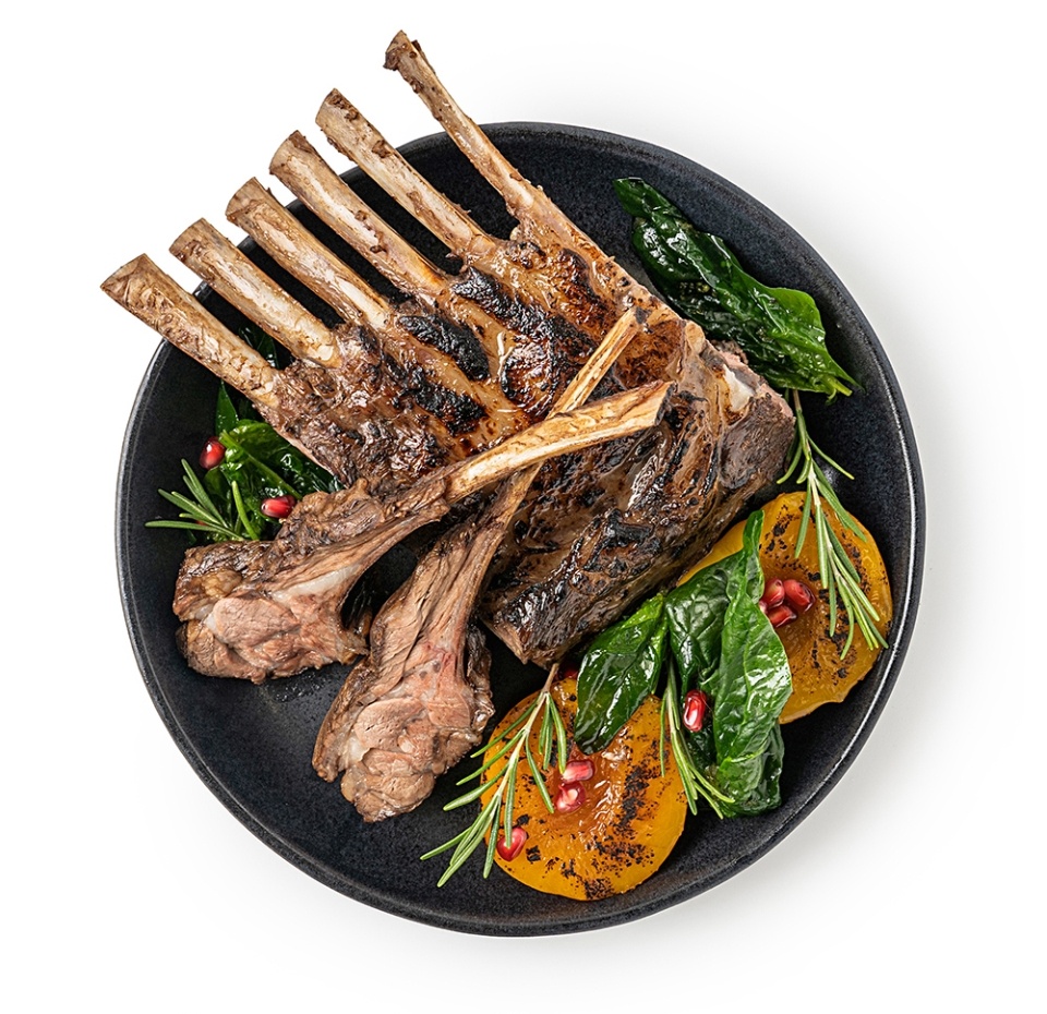 

Корейка ягненка в соусе наршараб су-вид + соус Почти готово вес