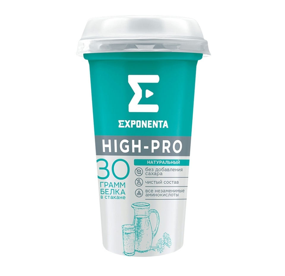 

Напиток кисломолочный Exponenta High-Pro натуральный 0%, 250 мл