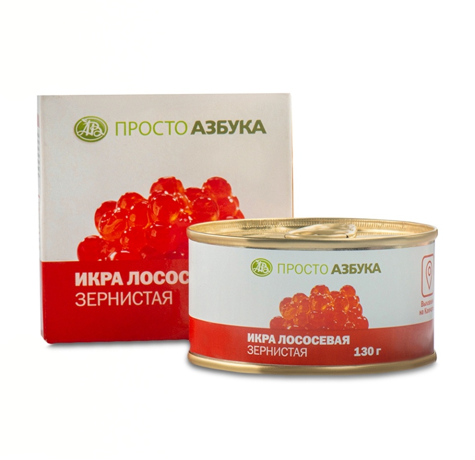

Икра горбуши лососёвая, «Просто Азбука», 130 г, Россия