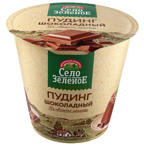 Пудинг Село зеленое молочный шоколадный 3%