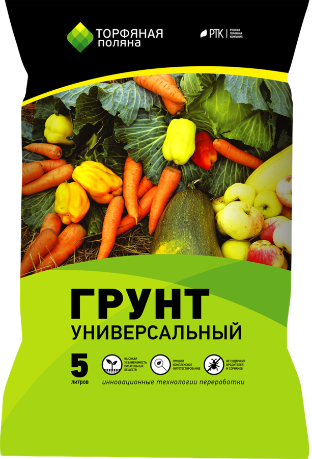 

Грунт Торфяная поляна Универсальный 5 л