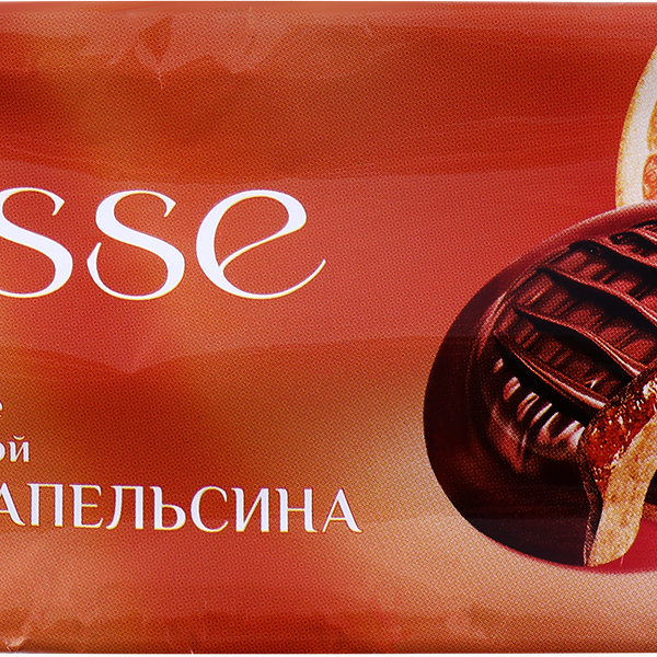 Печенье бисквитное DELISSE с желейной начинкой со вкусом апельсина, 137г