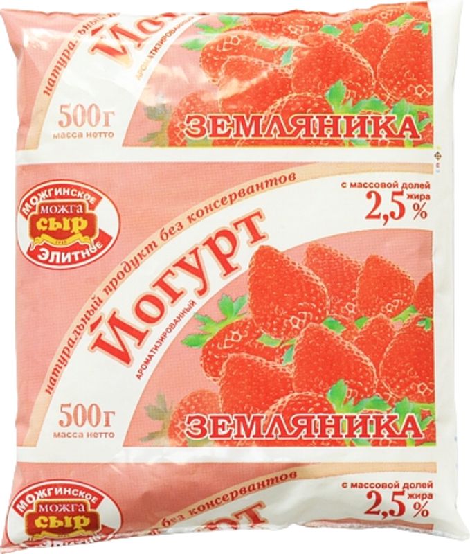 

Йогурт Можгасыр земляника 2.5% 500 мл