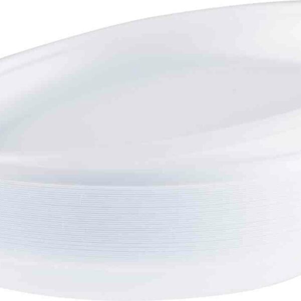 Тарелки одноразовые На троих белые, d 165 мм, 100 шт.