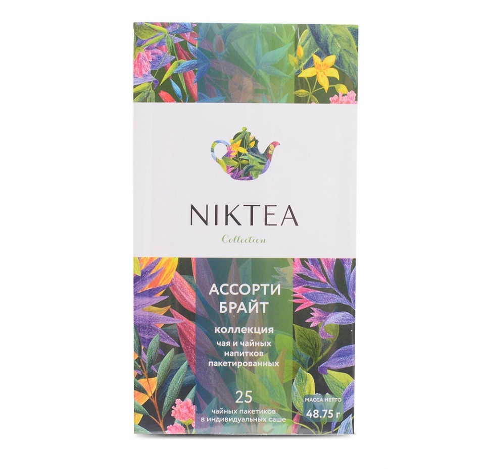 

Чай черный Niktea Assorti Bright Ассорти 25 пакетиков 48.75 г