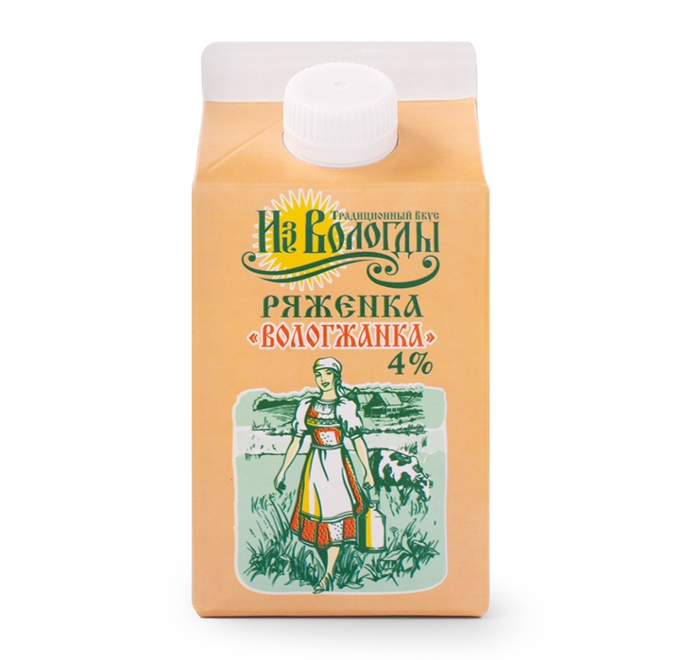 

Ряженка Вологжанка 4% 470 г