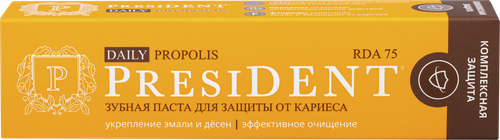 

Зубная паста President Daily Propolis 68 г