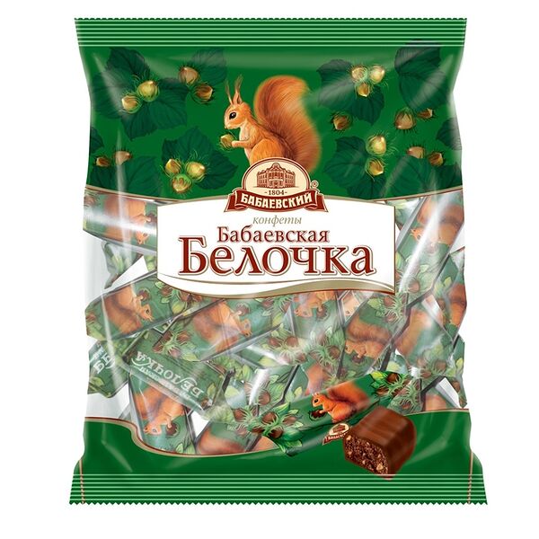 Конфеты Бабаевский шоколадные Белочка 200 г