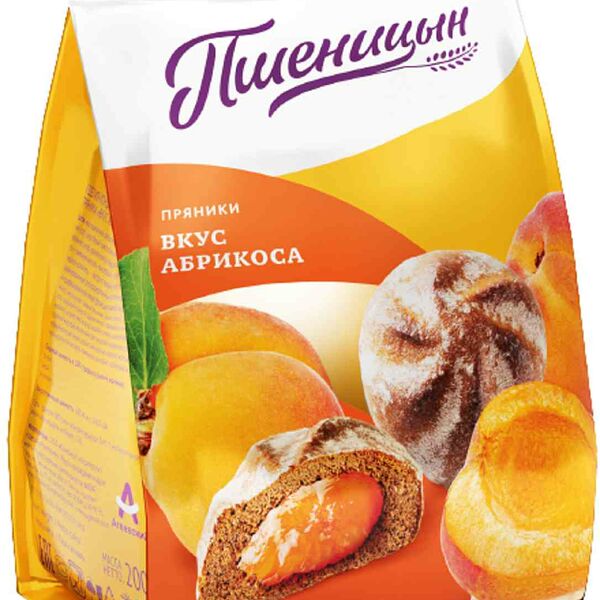Пряники Пшеницын с начинкой вкус Абрикоса