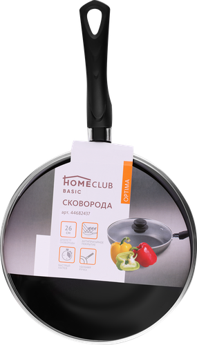

Сковорода HOMECLUB Optima 26 см антипригарное покрытие