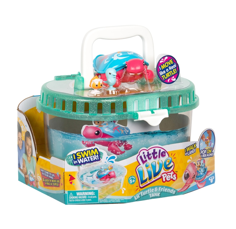 

Игрушка интерактивная Little Live Pets «Черепашка Песчинка и друзья в аквариуме», Moose, Китай