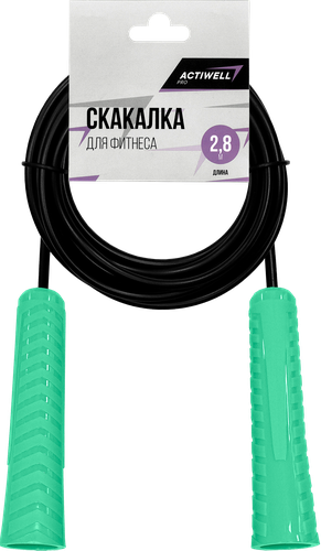 

Скакалка для фитнеса Actiwell эластичный жгут, длина 2,8 м, в ассортименте