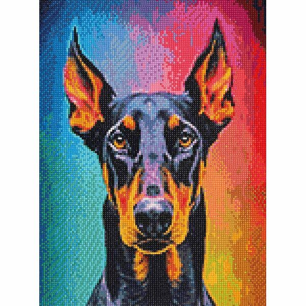 Cr 340178 Алмазная мозаика 'Доберман', 30х40, Cristyle