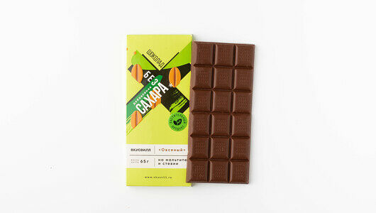 Шоколад Овсяный на мальтите и стевии