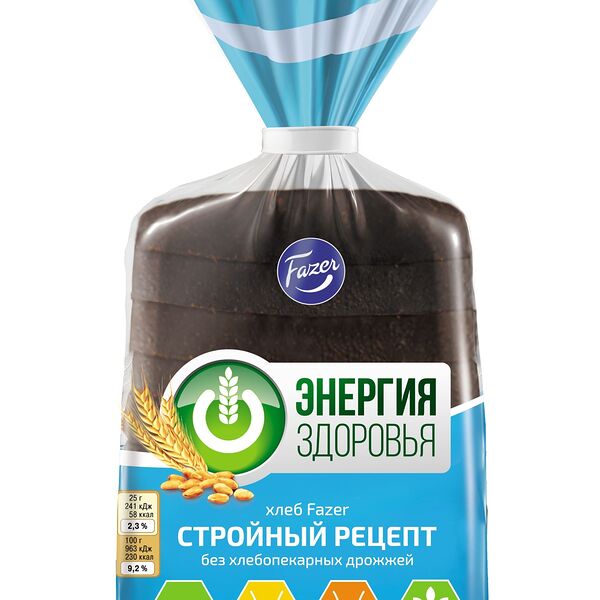 Хлеб Энергия здоровья Стройный рецепт без дрожжей, нарезка