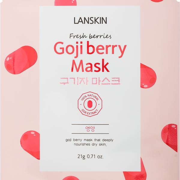 Маска тканевая для лица LAN SKIN Lanix M с ягодами годжи, 21г
