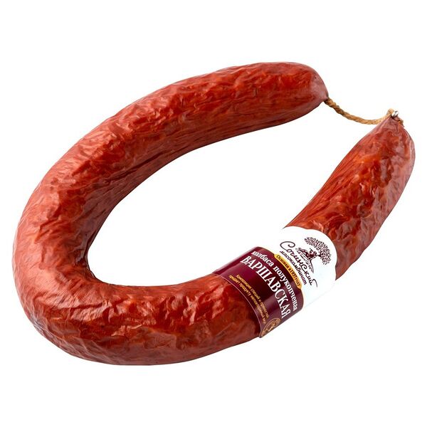 Колбаса Сочинский Мясокомбинат Варшавская полукопчёная мини