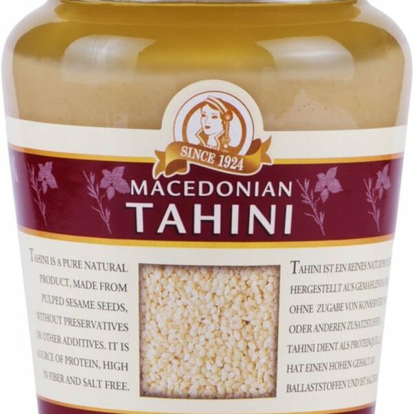 Паста кунжутная Тахини Makedoniko из очищенного кунжута, 300 г