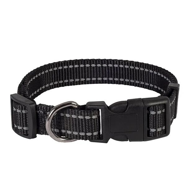 Ошейник нейлоновый MARLI, 20мм, обхват шеи 40-55 см, черный