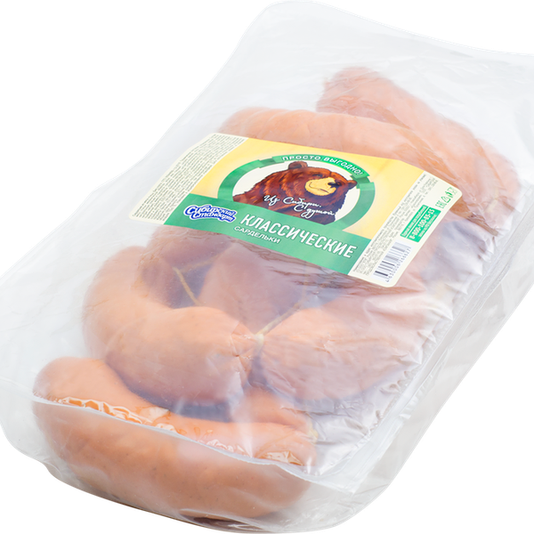 Сардельки ПРОСТО ВЫГОДНО Классические вар черева в СЗА вес до 1.2 кг