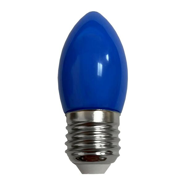 Лампа светодиодная ECOLA LED color, 2 Вт, E27, 220 В, синяя, свеча