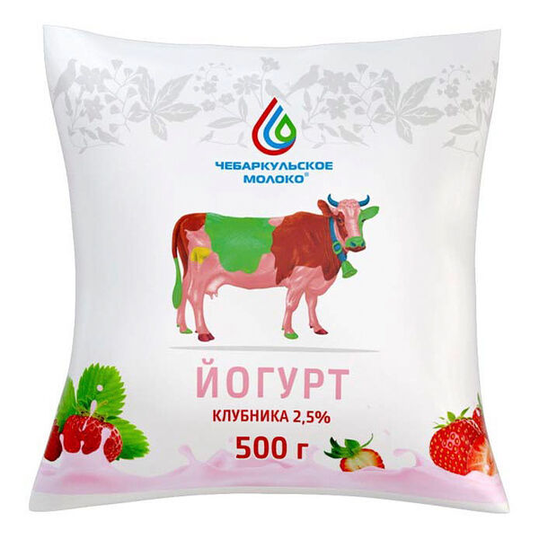 Йогурт питьевой Чебаркульское молоко клубника 2,5%