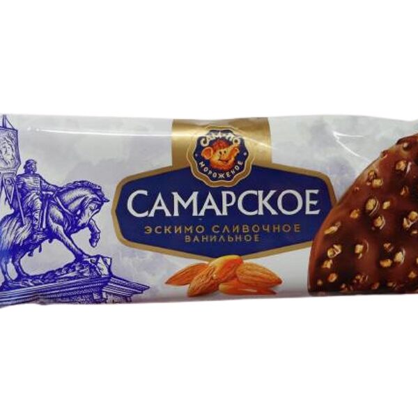 Эскимо Сам-По Самарское ванильное с карамелью, 80г