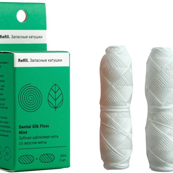 Зубная нить Jungle Story Запасная катушка Свежая Мята 2шт