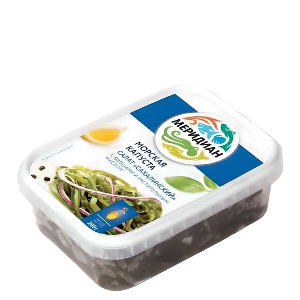 Салат из морской капусты Сахалинский, Меридиан, 200 г