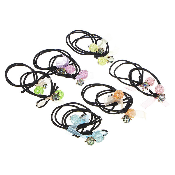 Beriotti набор резинок для волос 2шт, полиэстер, пластик, d8см, 4-6 дизайнов, арт.35