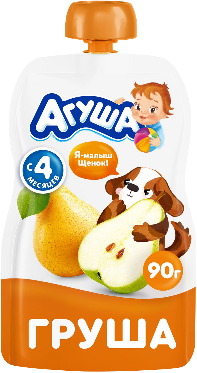 

Пюре фруктовое Агуша Груша с 4 месяцев