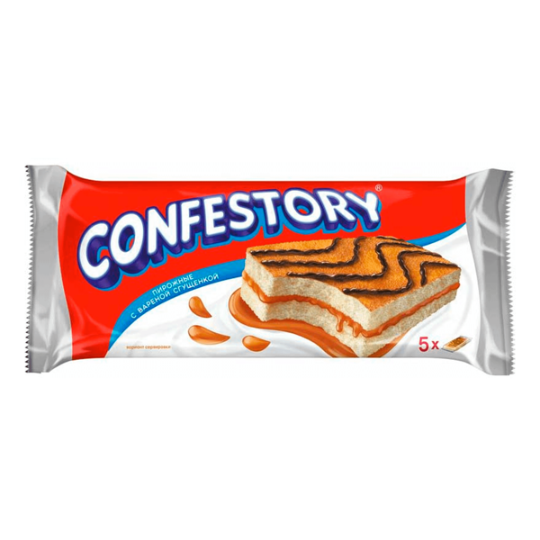 Пирожное Confestory бисквитное с вареной сгущенкой