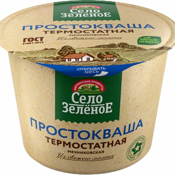 Простокваша Село Зеленое 4%