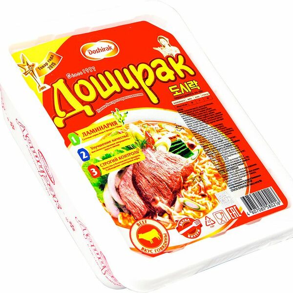 Лапша Доширак быстрого приготовления со вкусом говядины, 90г