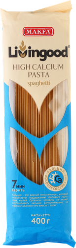 

Макароны Makfa Livingood Spaghetti High Calcium 400 г