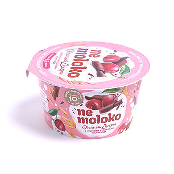 Десерт овсяный Nemoloko с вишней и кусочками шоколада, 130г