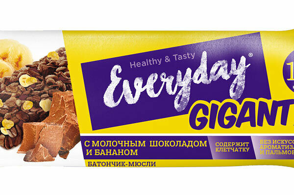 Батончик Everyday Gigant шоколад-банан 50 г