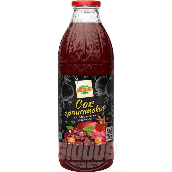 Сок гранатовый Глобус восстановленный с сахаром