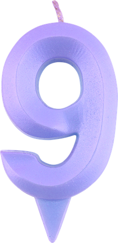 

Свеча ХАМЕЛЕОН Цифра 9 Грань, золото