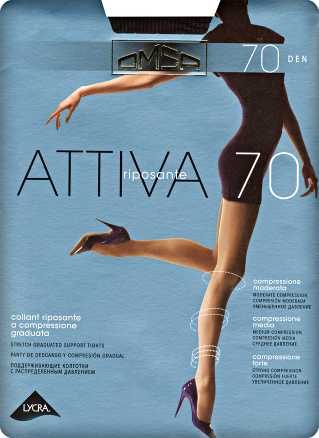 

Колготки женские Omsa Attiva 70 den, daino 3