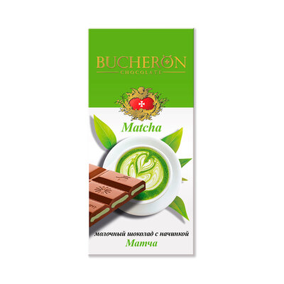 Шоколад Bucheron молочный c начинкой Матча 85 г