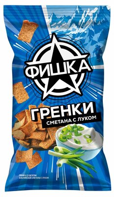 Гренки Фишка Альпийская сметана и лук 120 г