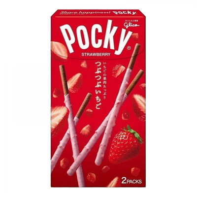 Шоколадные палочки  Глико Поки "Клубника" POCKY, 55 г