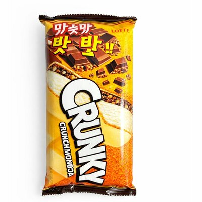 Мороженое Лотте (Lotte) Кранки (Crunky) Сэндвич-вафля 4% 90 г